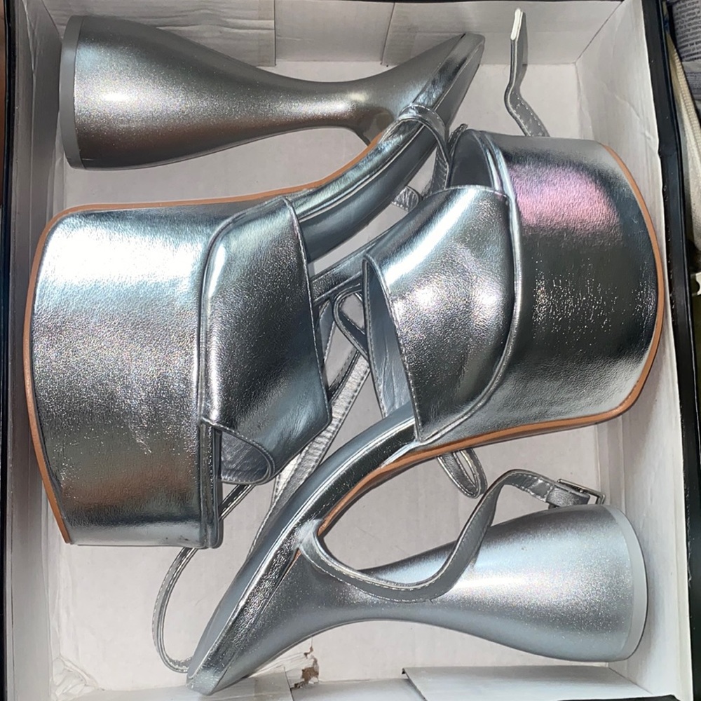 Brand New Ankle strap platforms